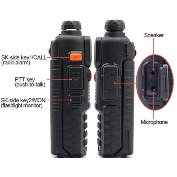 BAOFENG Radio Portable Walkie Talkie UV-5R, Handheld Ham Radio Long Range  High Power, Rechargeable Two-Way Radio for Hiking Hunting Camping Road Trip Survival Outdoor Adventures,-8