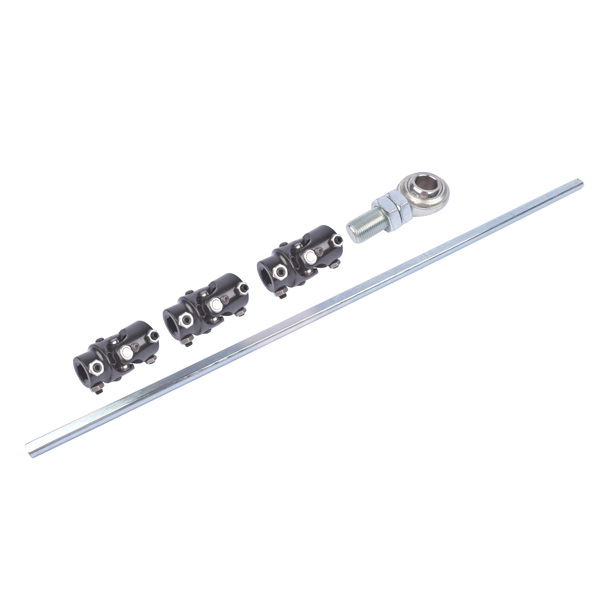 36" Steering Shaft Kit + 3x 3/4DD Black U-Joints & Bearing Heim Joint Fit for GM Universal-2