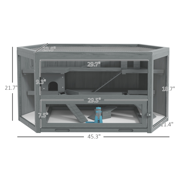 Small Animal Cage /Chinchilla Cage ( Amazon Shipping)（Prohibited by WalMart）-2