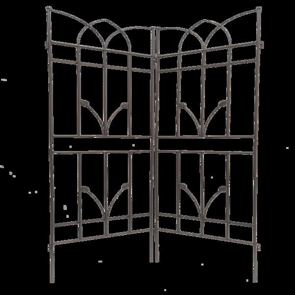 4 Pack Metal Garden Trellis 71" x 17.7" Rustproof Trellis for Climbing Plants Outdoor Flower Support Brown -5