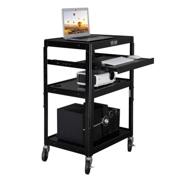 Cart Rolling Storage Stand with Keyboard Shelf-1