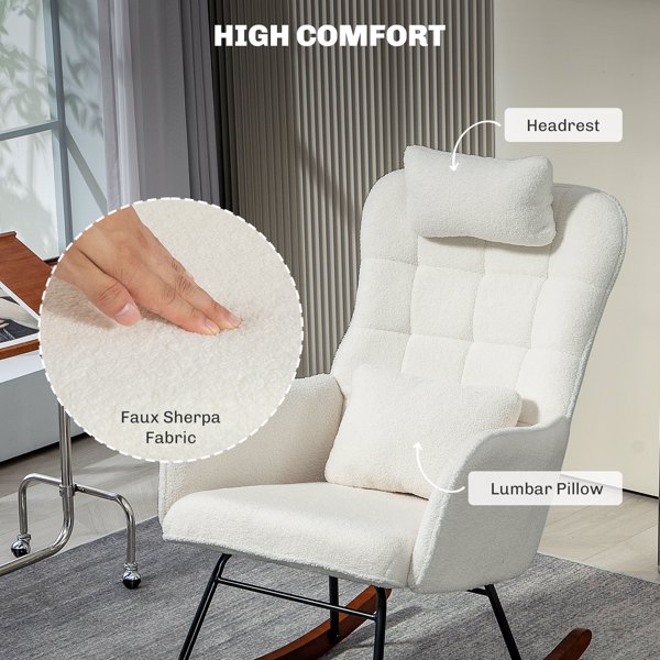Rocking Chair ( Amazon Shipping)（Prohibited by WalMart）-4