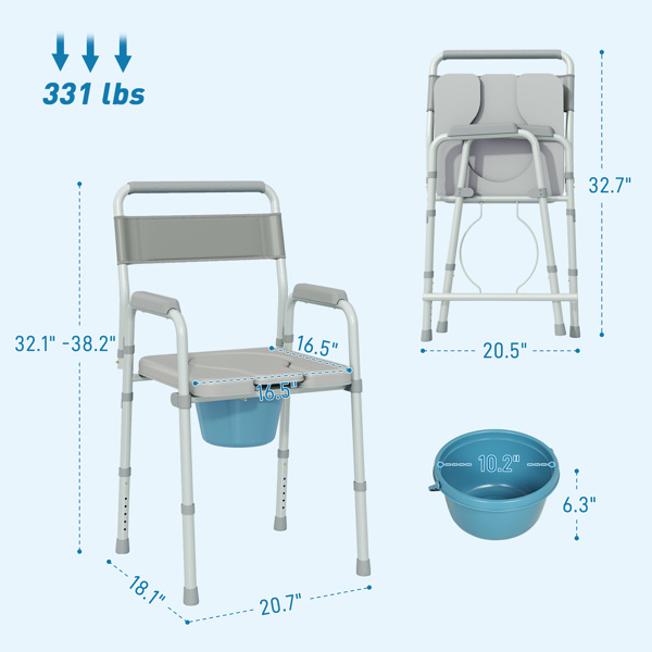  Accessibility Commode Chair-2