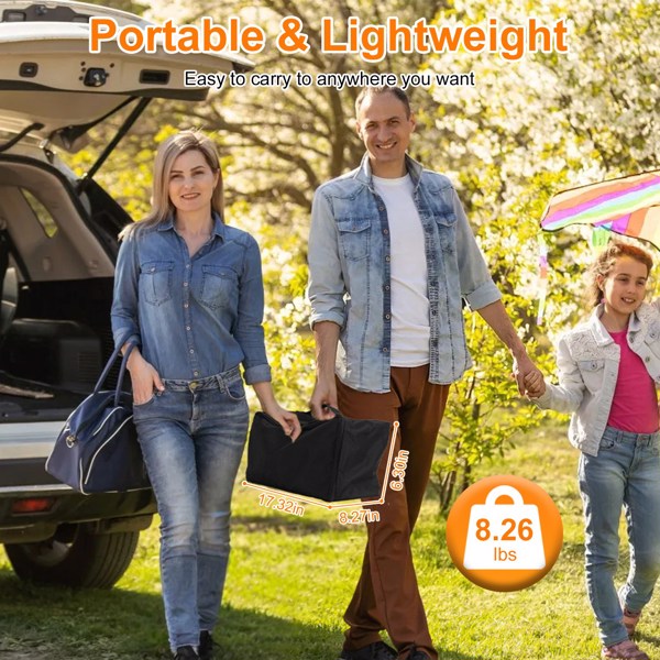 120" Portable Projector Screen with Stand, Foldable & Anti-Crease, HD 4K Movie Screen for Outdoor/Indoor Use, Home Theater, Parties & Business Presentations - Includes Carry Bag-4