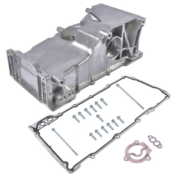 Aluminum Engine Oil Pan Fit for Chevrolet SSR Saab 9-7x 5.3L 6.0L V8 2003-2009 12598154-3