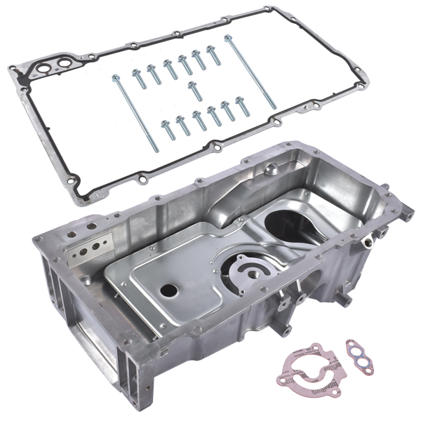 Aluminum Engine Oil Pan Fit for Chevrolet SSR Saab 9-7x 5.3L 6.0L V8 2003-2009 12598154-5