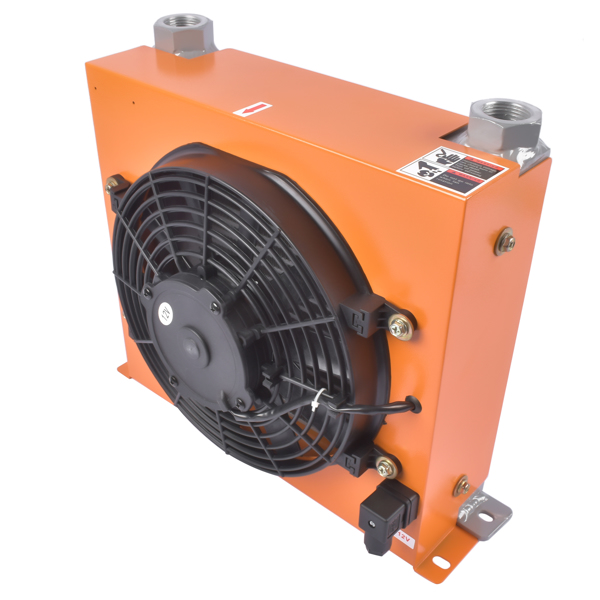 New DC12V AH1012T-CA Industrial Hydraulic Oil Cooler Flow Fan Radiator 100L/min-4