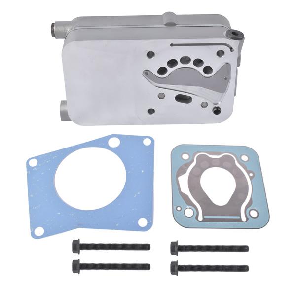 Truck Air Brake Compressor Cylinder Head Silver with Valves Fit for Mercedes 0011301215 0011302615-3