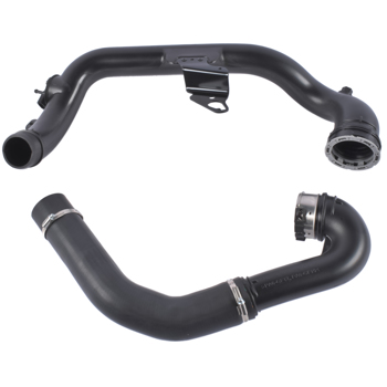 Intercooler Turbo Hose Fit for Buick Regal Base GS Premium Sport Touring 2014-2017 Chevy Malibu LT LTZ 2013-2015 2.0L L4 Black Plastic/Rubber Curved 23131218 GM23131218