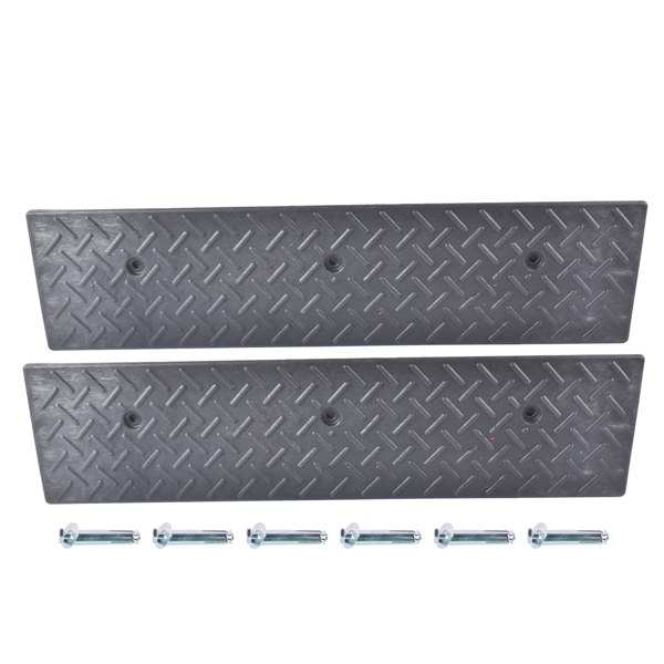 汽车坡道 Pair 3 Tons Driveway Ramp Car Slope Ramp w/ bolts for Parking Lots Shed Entrances Driveways Garages-8