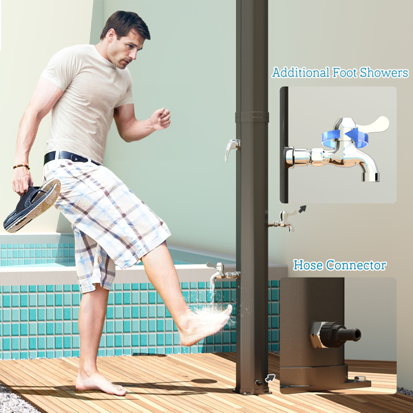 Solar heated shower( Amazon Shipping)（Prohibited by WalMart）-6