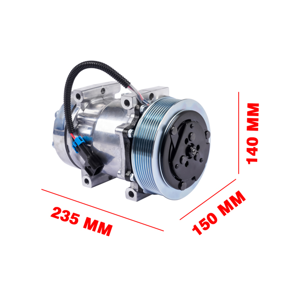 A/C Compressor Replacement for 2006-2007 Volvo VNL VNM Base L6 20501067 4493SAN ABPN83304554 5385 4286U1-11