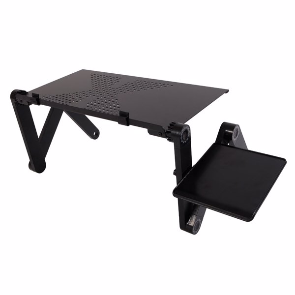 48 x 26cm Portable Home Use Assembled Folding Table Black-3