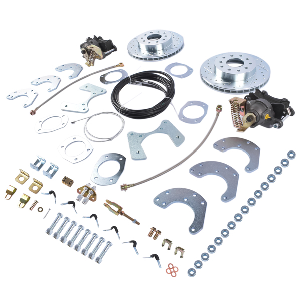 DBK9 Complete Rear-End Bolt-On Disc Brake Conversion Kit for Ford 8 Inch or 9 Inch Small Bearing-3
