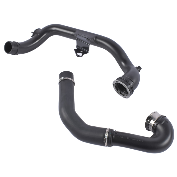 Intercooler Turbo Hose Fit for Buick Regal Base GS Premium Sport Touring 2014-2017 Chevy Malibu LT LTZ 2013-2015 2.0L L4 Black Plastic/Rubber Curved 23131218 GM23131218-3