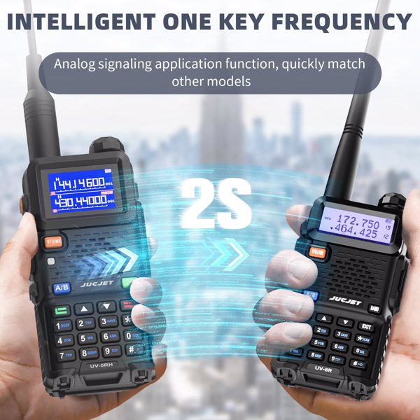 BAOFENG UV-5RH 10w GMRS Ham Radio with Long Range Walkie Talkies, Multifunctional Use, USB-C Charging, 999 Channels, Colorful LCD Display, Audio Produces-13