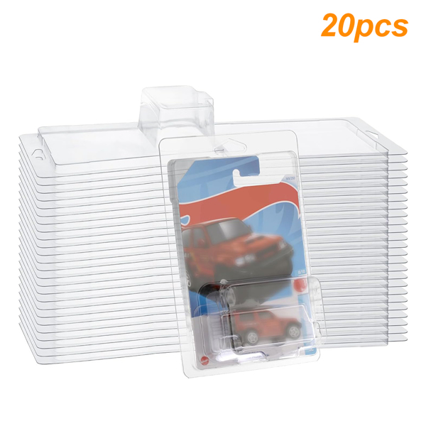 20PCS Clear Protector Cases Model Car Clamshell Cases Display Case Clear-1