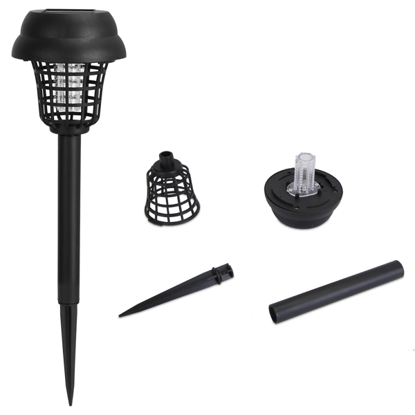 Outdoor Solar Bug Elimination Torches (Set of 4) – UV Light & White Light,  532 V Grid, IPX Waterproof, Easy-Install Lawn Stakes for Yard, Camping, Picnic-10