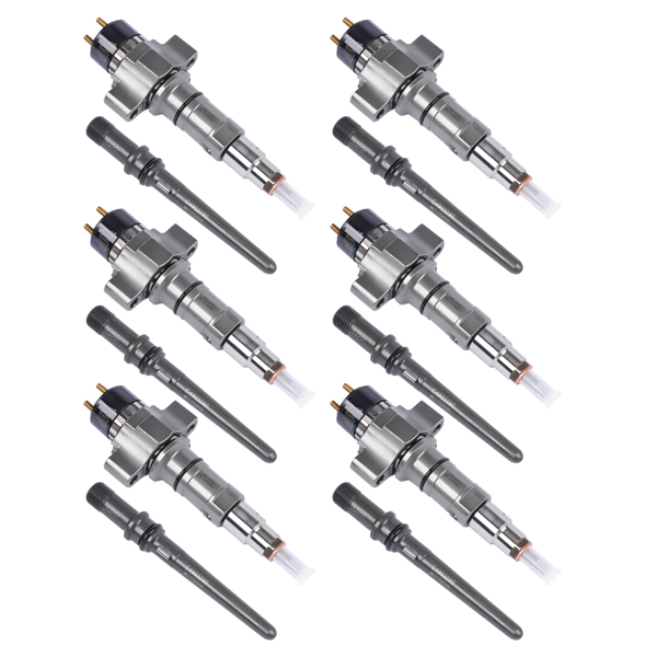 Set of 6 Diesel Common Rail Fuel Injectors Fit for Cummins Automotive 8.9 Liter ISC/ISL Engines 2872127 4954679 4954927 4984332-2