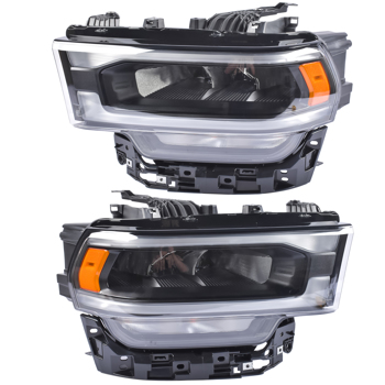 Headlamp Light Left + Right Replacement for Ram 2500 3500 2019-2024 6.4L 6.7L V8 68360179AD