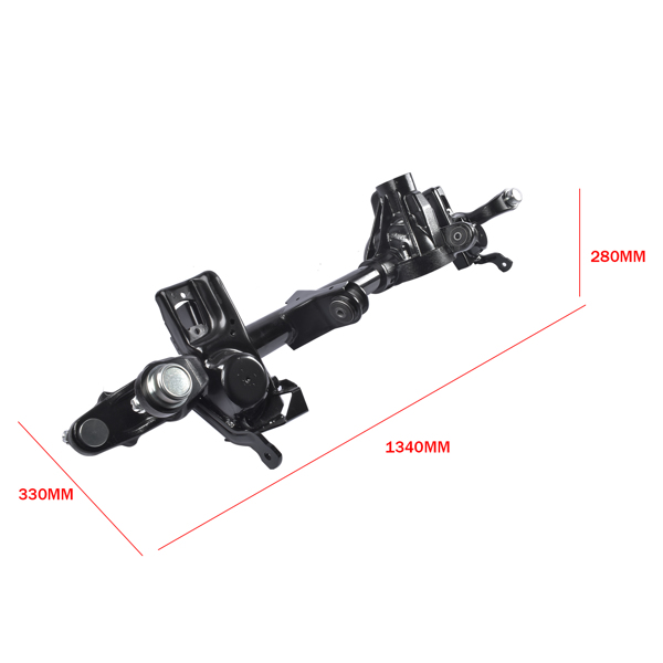 3.07 Ratio Dana 30 Front Axle with Ball Joints & Fluids Replacement for Jeep Wrangler 1997-2006 4.0L 34864852AB 434-01877A 434-01877-2