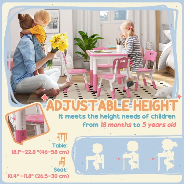 Kids Desk and Chair Set-3