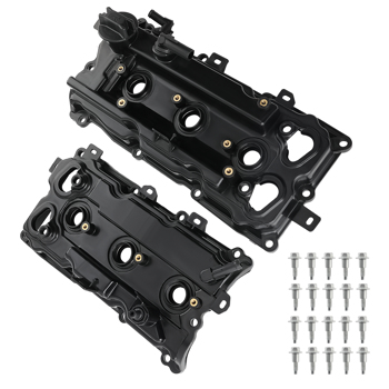 2pcs Valve Cover w/ Gasket & Cap Fit for Nissan Altima Pathfinder V6 3.5L 2015-2018