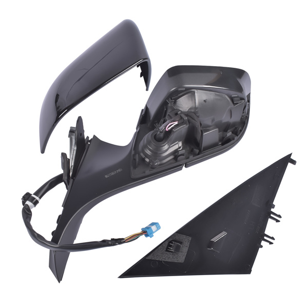 Left Side Driver Side Mirror Power Folding Black Fit for Tesla Model 3 M3 2017-2023 4-Door ABS Plastic Front Heated Side View 13PIN Memory Recall Power Glass Adjusted Power Fold 51167177128-7