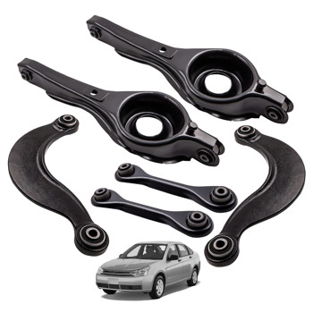 6pcs Rear Lower Forward Trailing Arm & Upper Control Arms for Ford Focus 2000-11