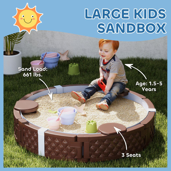 Kids Sandbox with Cover ( Amazon Shipping)（Prohibited by WalMart）-3