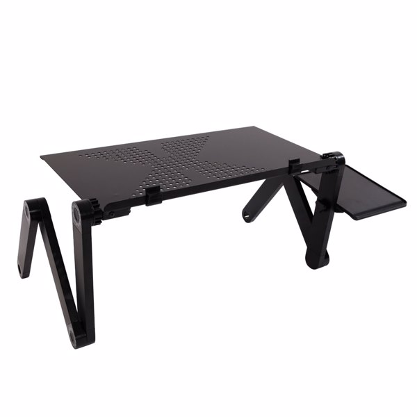 48 x 26cm Portable Home Use Assembled Folding Table Black-4
