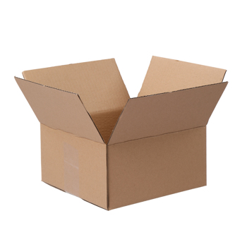 100pcs 8\\" x 8\\" x 4\\" （20.3x20.3x10.2cm） 厚度2.6mm 瓦楞纸箱 牛皮纸色