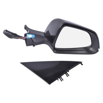 Right Passenger Side Mirror Heated Power Fold Black Fit for Tesla Model 3 M3 2017-2023 ABS Plastic Front Side View 13PIN Memory Recall Power Glass Adjusted 51167177128
