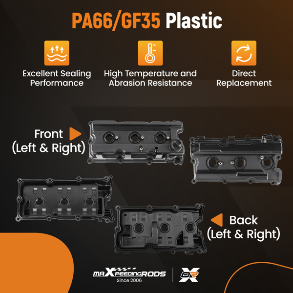 Valve Cover w/ Gasket & Bolts Fit for Nissan Frontier Pathfinder Xterra 4.0L 05-19-3