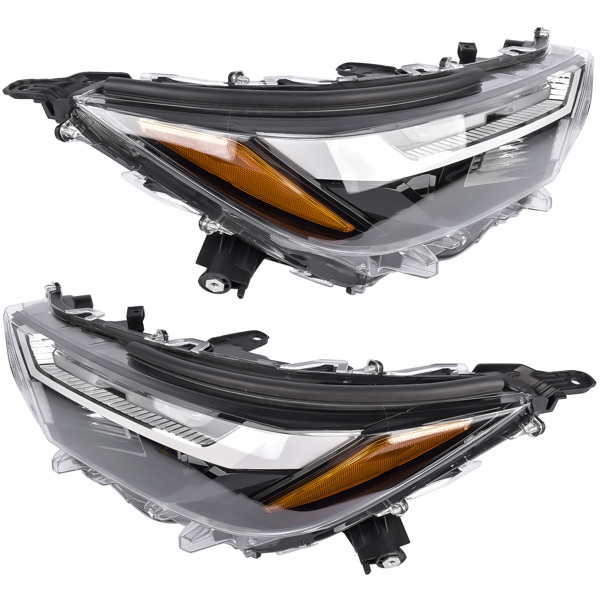 Pair Left+Right LED Headlight Lamp Assembly Replacement for Toyota RAV4 2.5L 2022 2023 2024 811500R350 811100R350-6