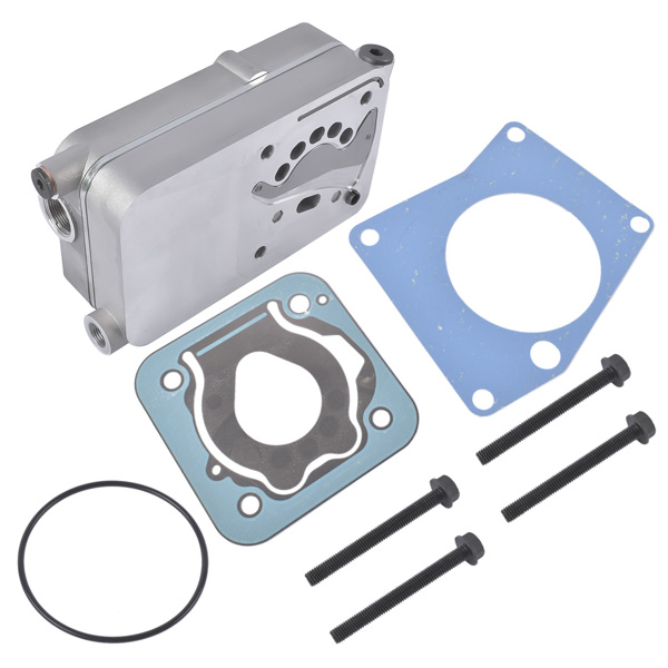 Truck Air Brake Compressor Cylinder Head Silver with Valves Fit for Mercedes 0011301215 0011302615-7