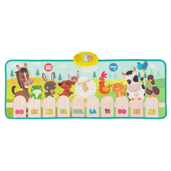 Kids Piano Play Mat with Animal Sounds - 10 Music Keys, Foldable for Outdoor Use, Soft & Easy to Clean (3+ Years) -2