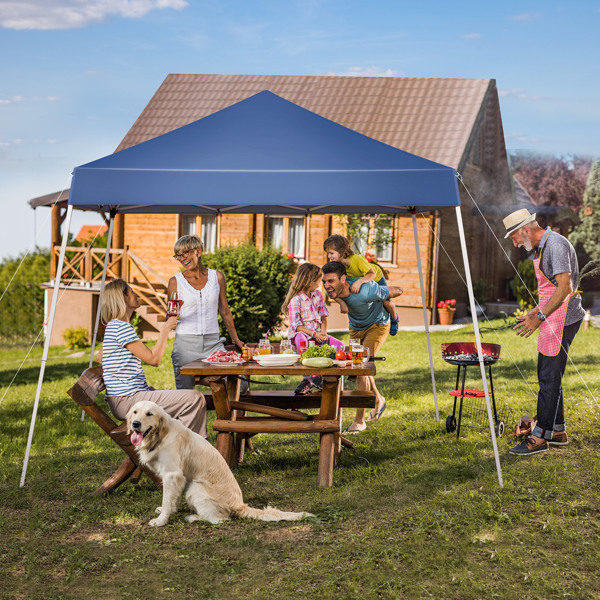 8*8ft Portable Home Use Waterproof Folding Tent Blue-13