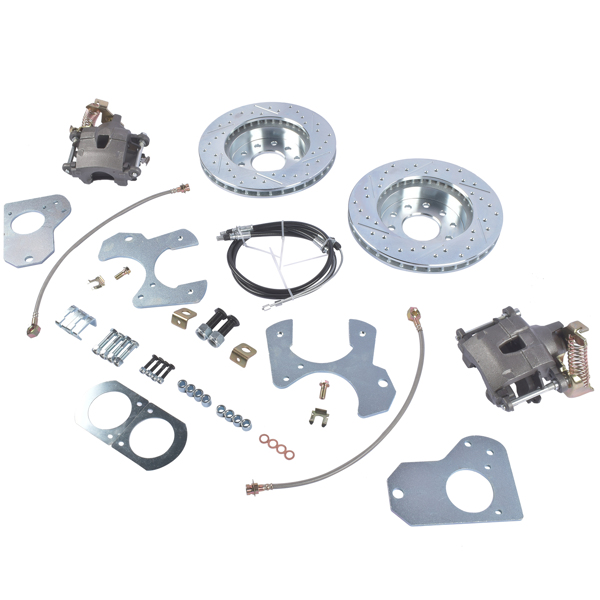 制动改装包 For 1978-1988 G Body S10 Chevy Pontiac Buick skylark Rear Disc Brake Conversion Kit Drilled Rotor-3