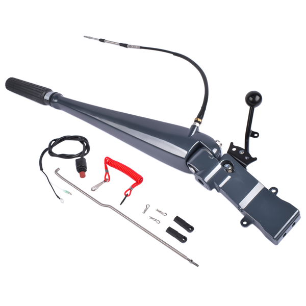 Steering Control Tiller Handle Fit for Yamaha Outboard 75-90HP 2 Stroke 85HP 2T 688 85AET Parsun T85 / T90 2 Stroke 3 Cylinders Engine 692-W0084-11-8D 692-42111 692-W0084-11-3