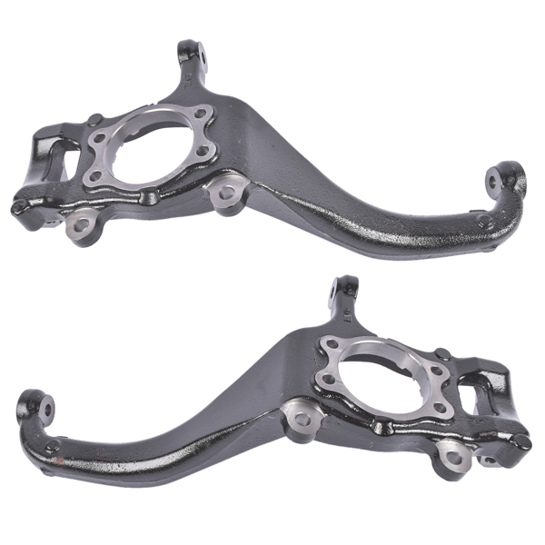 Front Left Right Side Steering Knuckles Fit for Nissan Frontier 2005-2019 Pathfinder 2005-2012 Xterra 2005-2012 All Engine Sport Utility Cast Iron Black 40015-EA000 698-267 40014-EA000 698-266-3