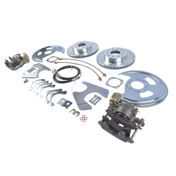 Rear Disc Brake Conversion Kit with Brake Cables Std Rotors Fit for GM A F-Body 1964-1977-5