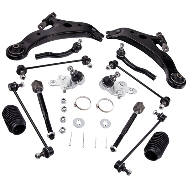 14Pcs Suspension Front Lower Control Arm Tie Rods Fit for TOYOTA CAMRY 2007 - 2011 USA Built Models Only-1