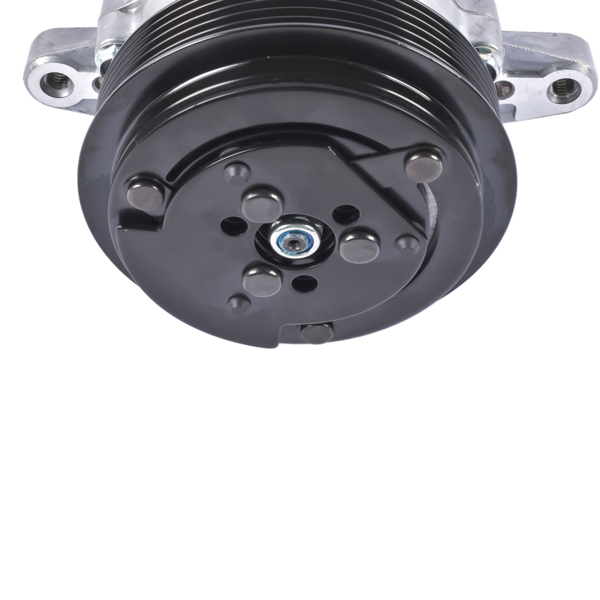 A/C Compressor with 6-Groove Pulley Fits for Sanden SD7 Style Serpentine Belt HC5005BK HRC55824-BK-7