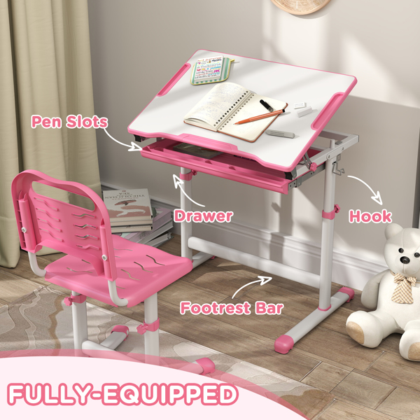 Kids Desk and Chair Set-4