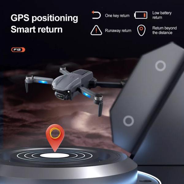 4DRC F12 RC Drone GPS 5G WIFI 6K HD Wide Angle Dual Camera Smart Follow Quadcopter,Professional drones/adult drones, for beginners，Logistics is randomly sent by USPS/FEDEX。-6