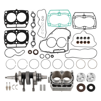 Engine Rebuild Kit w/ Crankshaft Cylinder Fit For Polaris Sportsman RZR Ranger 800