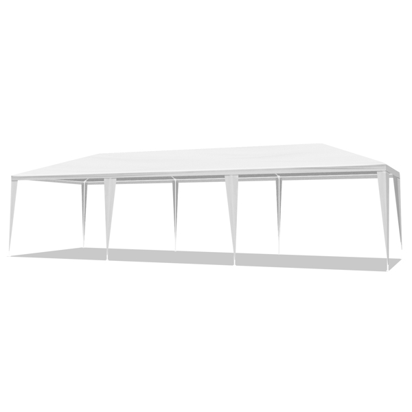 10*30ft  白色 7围  仿折叠棚  7窗  PE布 喷塑铁管-4