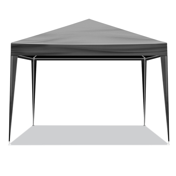10*10ft 黑色 4片面 凉棚 PE布 喷塑铁管  螺旋管-3