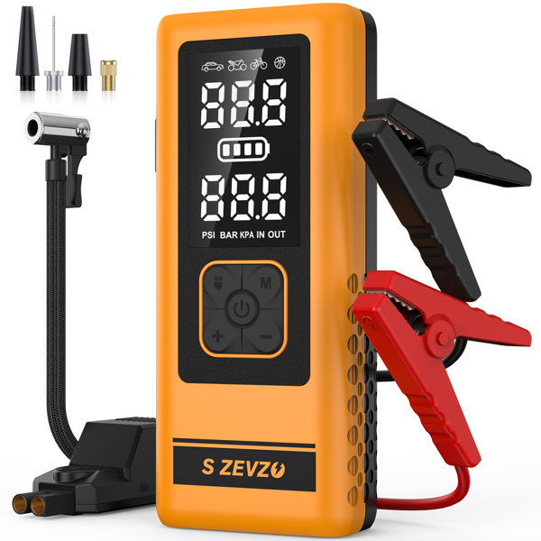 SZEVZO  M5  8800mAh 多功能应急启动电源 黑黄色 美规-2